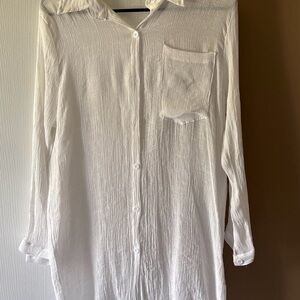Breezy Excursion Elegant White Long Sleeve Blouse